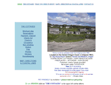 Tablet Screenshot of edgewatercottages.com